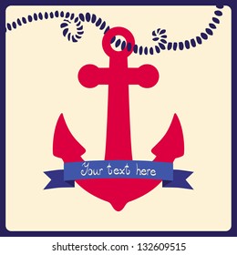  Design template with anchor.