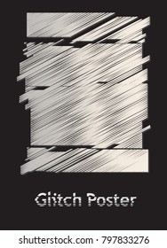 Design template background square  in modern distorted glitch style templates for cover posters, banners, flyers, 