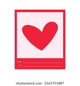 Design template background valentine greeting card love with blank background