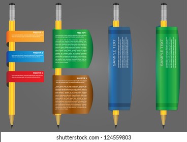 Design template banners set