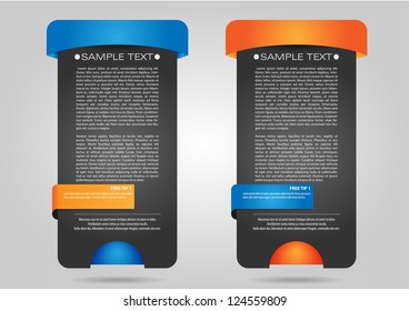 Design template banners set