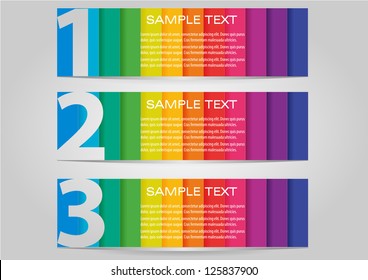 Design template banners set