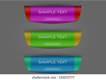 Design template banners set