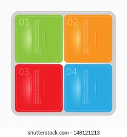 Design template banners set