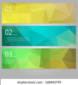 Design template banners set