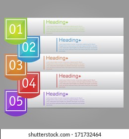 Design template banners set