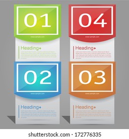 Design template banners set