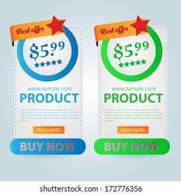 Design template banners set