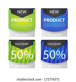 Design template banners set