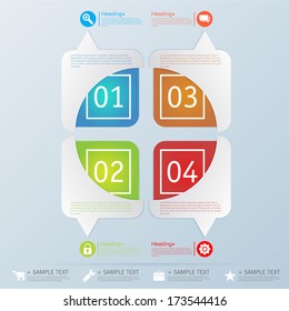 Design template banners set