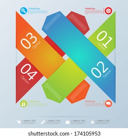 Design template banners set