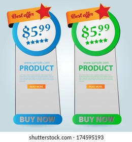 Design template banners set