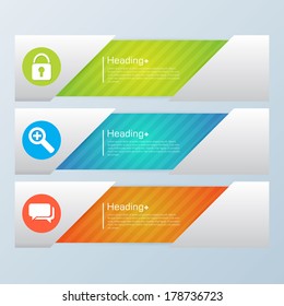 Design template banners set