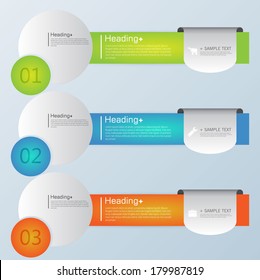 Design template banners set