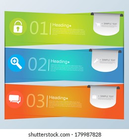 Design template banners set