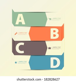 Design template banners set