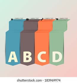 Design template banners set