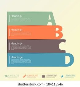 Design template banners set