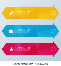 Design template banners set