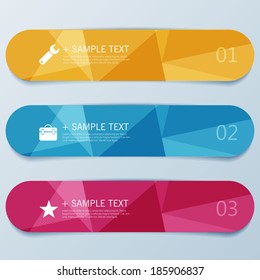 Design template banners set