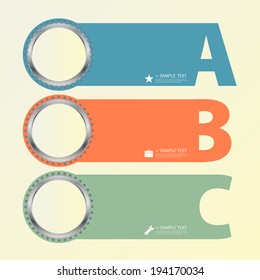 Design template banners set