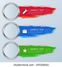 Design template banners set