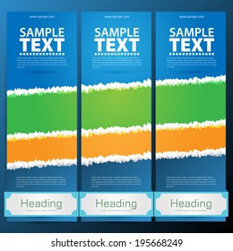 Design template banners set