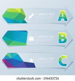 Design template banners set