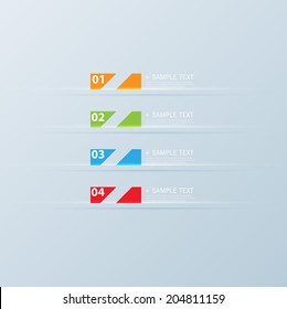 Design template banners set
