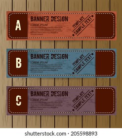 Design template banners set