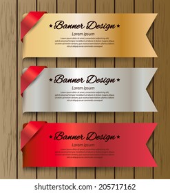 Design template banners set