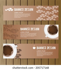Design template banners set