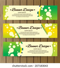 Design template banners set