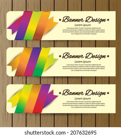 Design template banners set