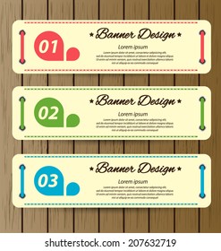 Design template banners set