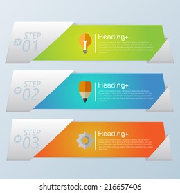 Design template banners set