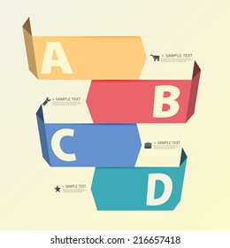 Design template banners set
