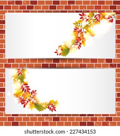 Design template banners set