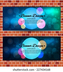 Design template banners set