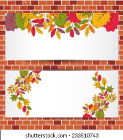 Design template banners set