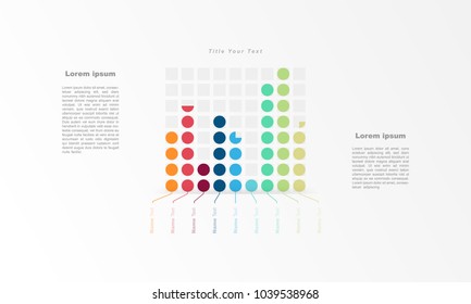 Design Template Bar, Chart, Graph, Table For Use In Business Plan On White Background. Vector Infographic Elements Style.