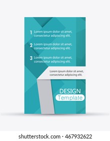 design template blue website decoration layout icon, vector illustration