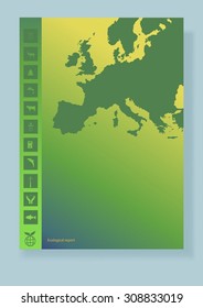 Design of a template for the booklet, brochures.