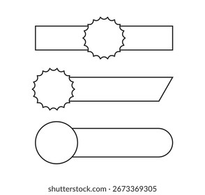 Elemento de forma de borda do modelo de design com traçado de linha exclusivo