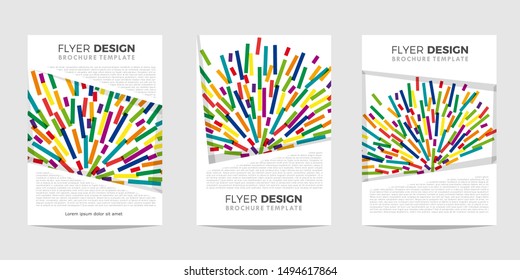 Design template for Brochure, Flyer or Depliant for business purposes