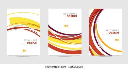 Design template for Brochure, Flyer or Depliant for business purposes