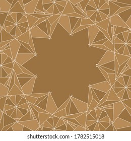 Design template for brochures with polygonal colorful background.