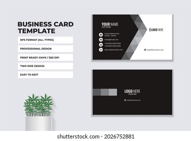 Design template of business card, for business, corporate, company, business template, etc