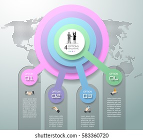 Design template business concept infographic template can be used for workflow layout, diagram, number options, timeline or milestones project.