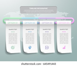 Design template business concept infographic template can be used for workflow layout, diagram, number options, timeline or milestones project.